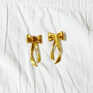 NORDSTROM Gold Bow Earrings